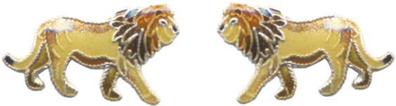 Er Lion Enamel Post - Animal Figure (750x750), Png Download