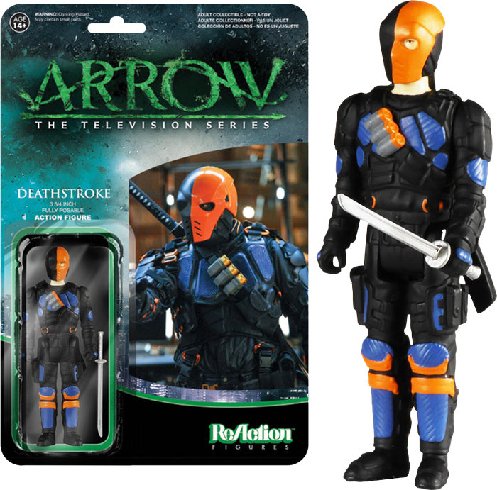 Deathstroke Reaction Figure - Funko Pop Arrow Deathstroke (700x691), Png Download