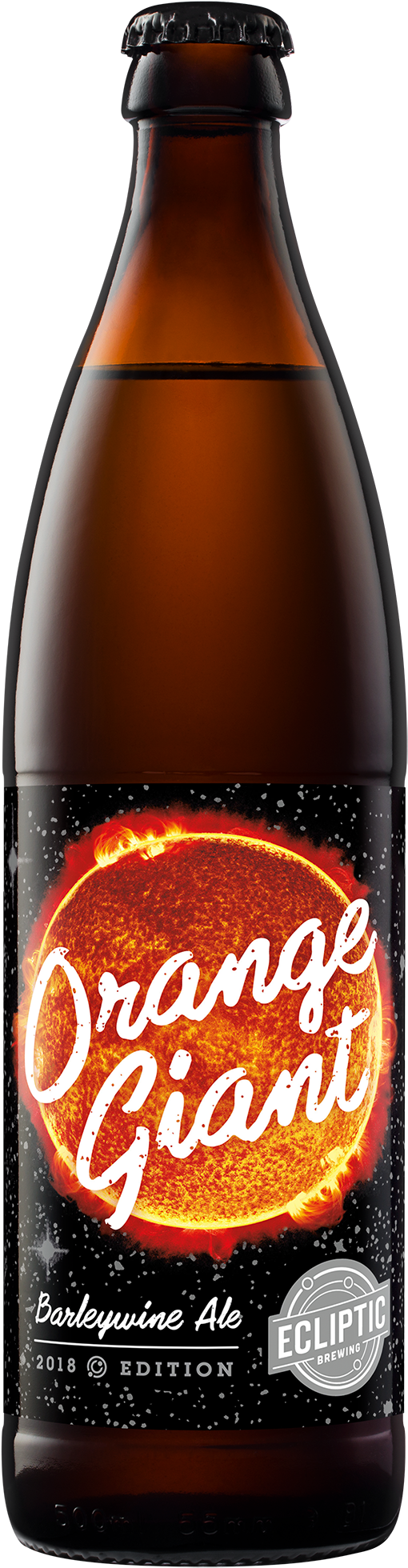 Orange Giant Barelywine Bottles To Go Available - Glass Bottle (1042x2291), Png Download