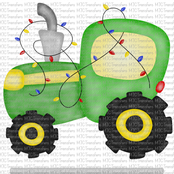 Christmas Tractor - Red Tractor Watercolour (600x600), Png Download