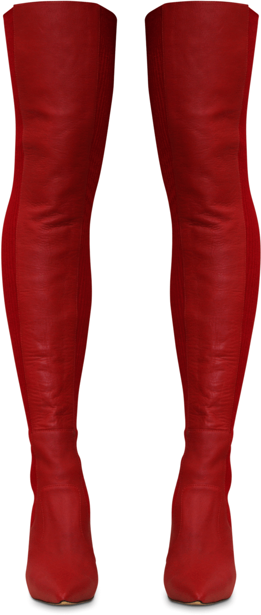 Dahlia Red Denver Long Boots - Long Boots Png (1000x1410), Png Download