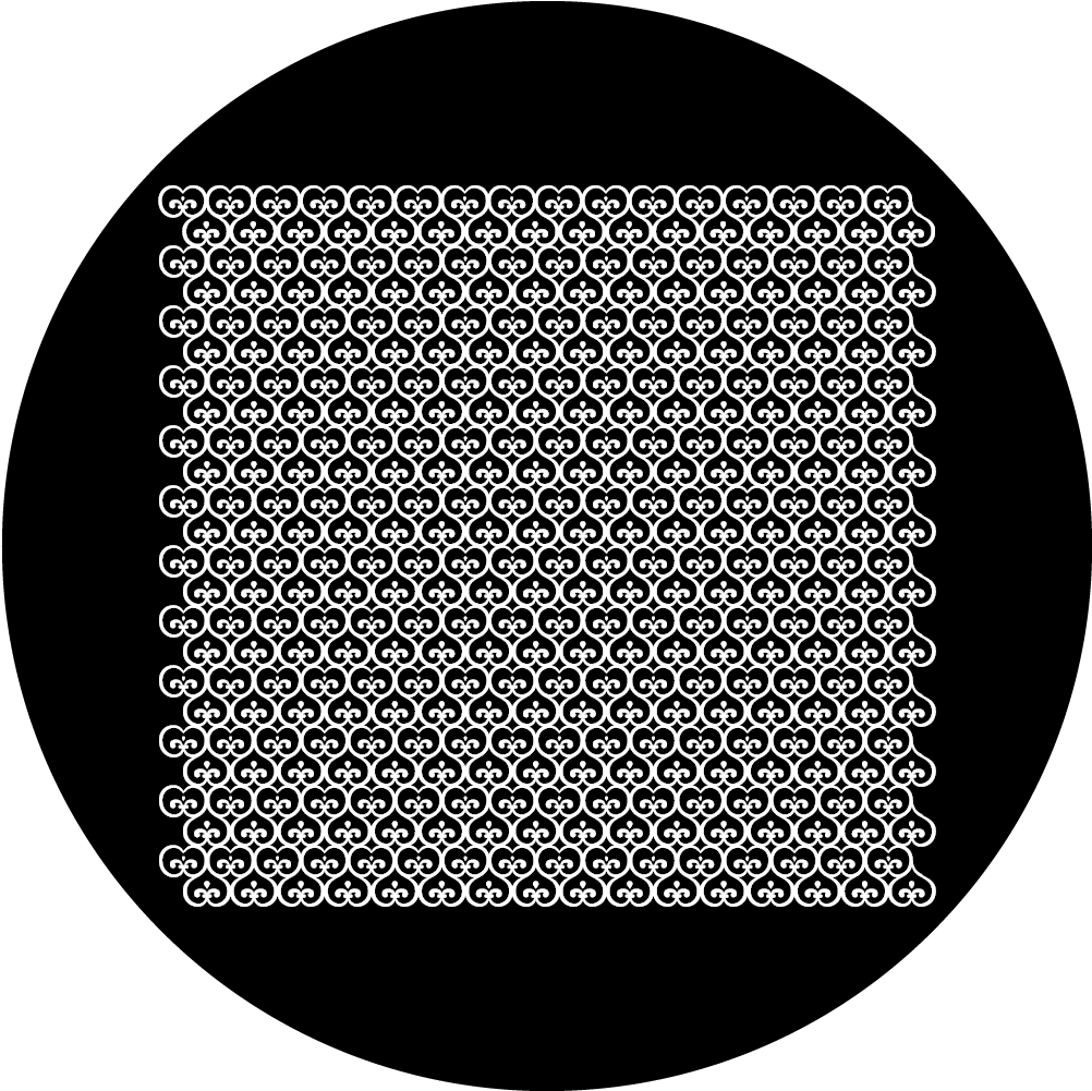 Apollo Design Sr-6107 Bridal Trellis B&w Superresolution - Circle (1200x1200), Png Download