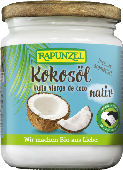 Coconut Oil Virgin, Hand In Hand - Rapunzel (600x600), Png Download
