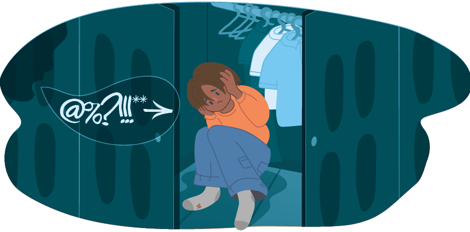 Upset Child Crying While Adult Shouts - Graphic Design (960x475), Png Download