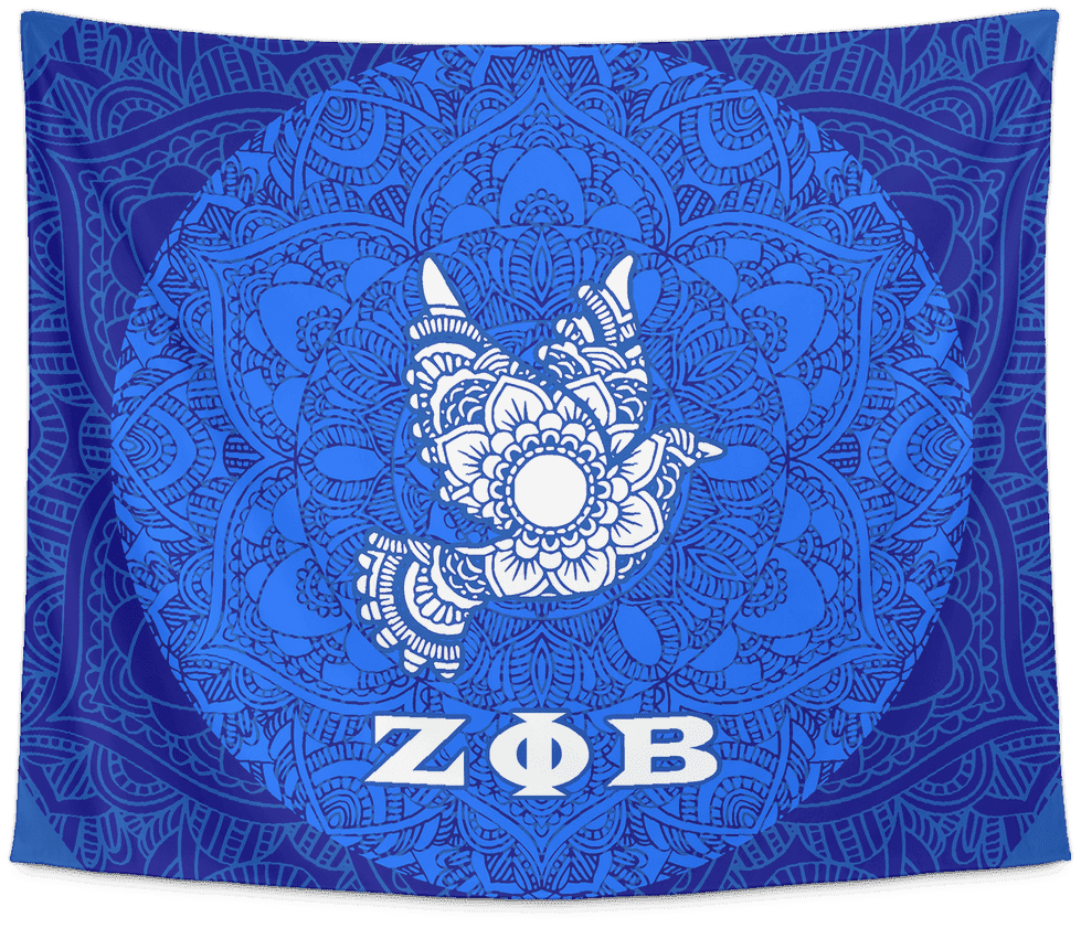 Zeta Phi Beta Tapestry - Emblem (1024x1024), Png Download