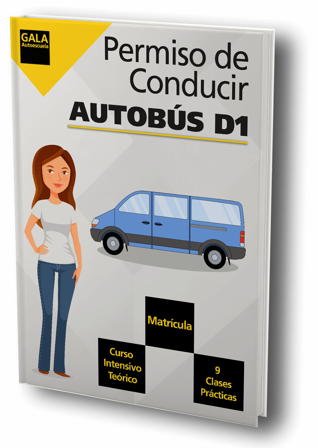 Permiso D1 De Autobús - Compact Van (1045x1471), Png Download