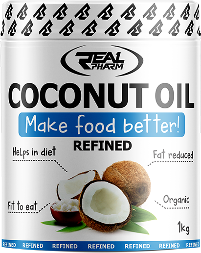 Coconut Oil Refined - Real Coconut Oil (600x646), Png Download