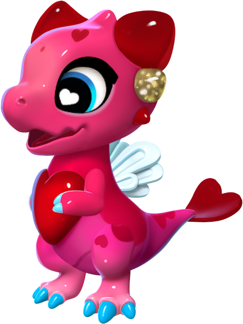 Hearts Dragon Baby - Hearts Dragon Mania Legends (775x1034), Png Download