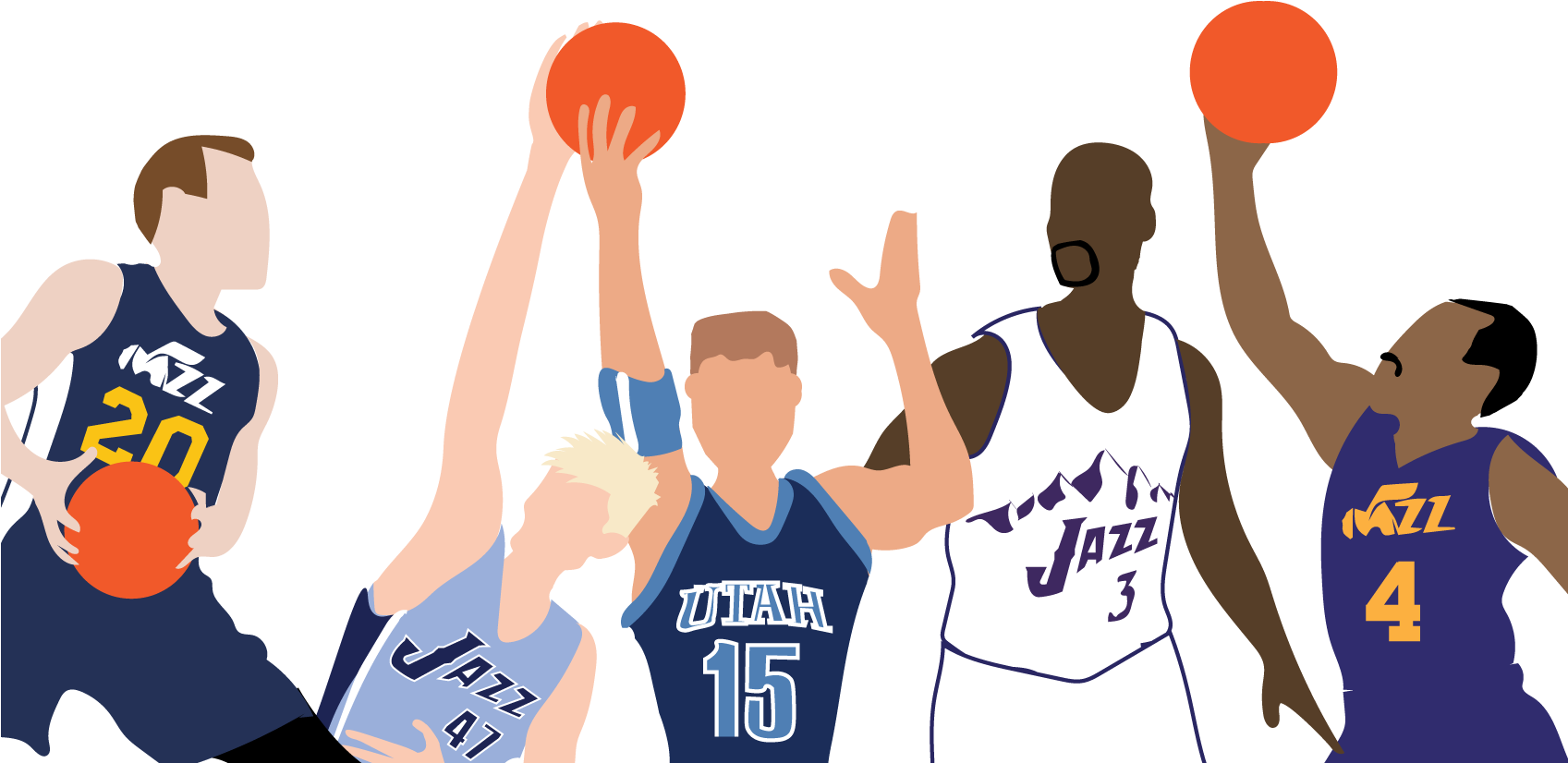 How Does Gordon Hayward Measure Up To Historic Utah - Block Basketball (1696x924), Png Download