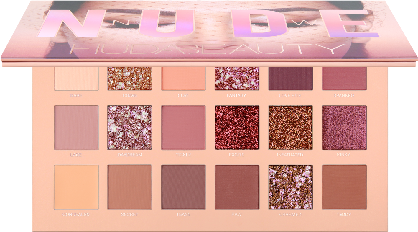 The New Nude Eyeshadow Palette - New Nude Huda Beauty Palette (1800x1200), Png Download