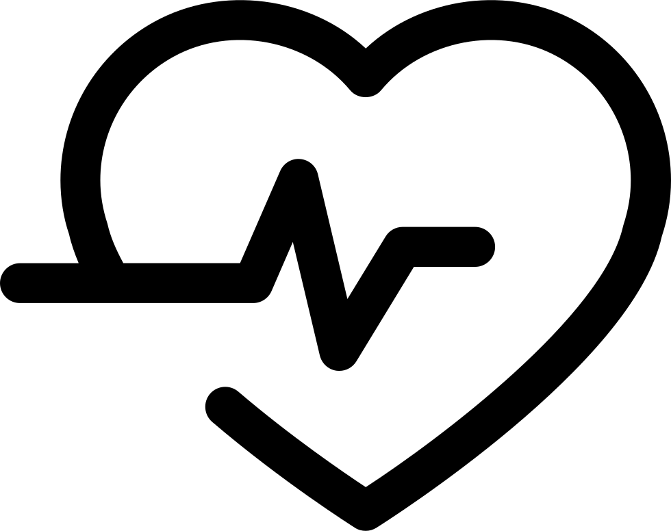 Lifeline In A Heart Outline Comments - Portable Network Graphics (980x776), Png Download
