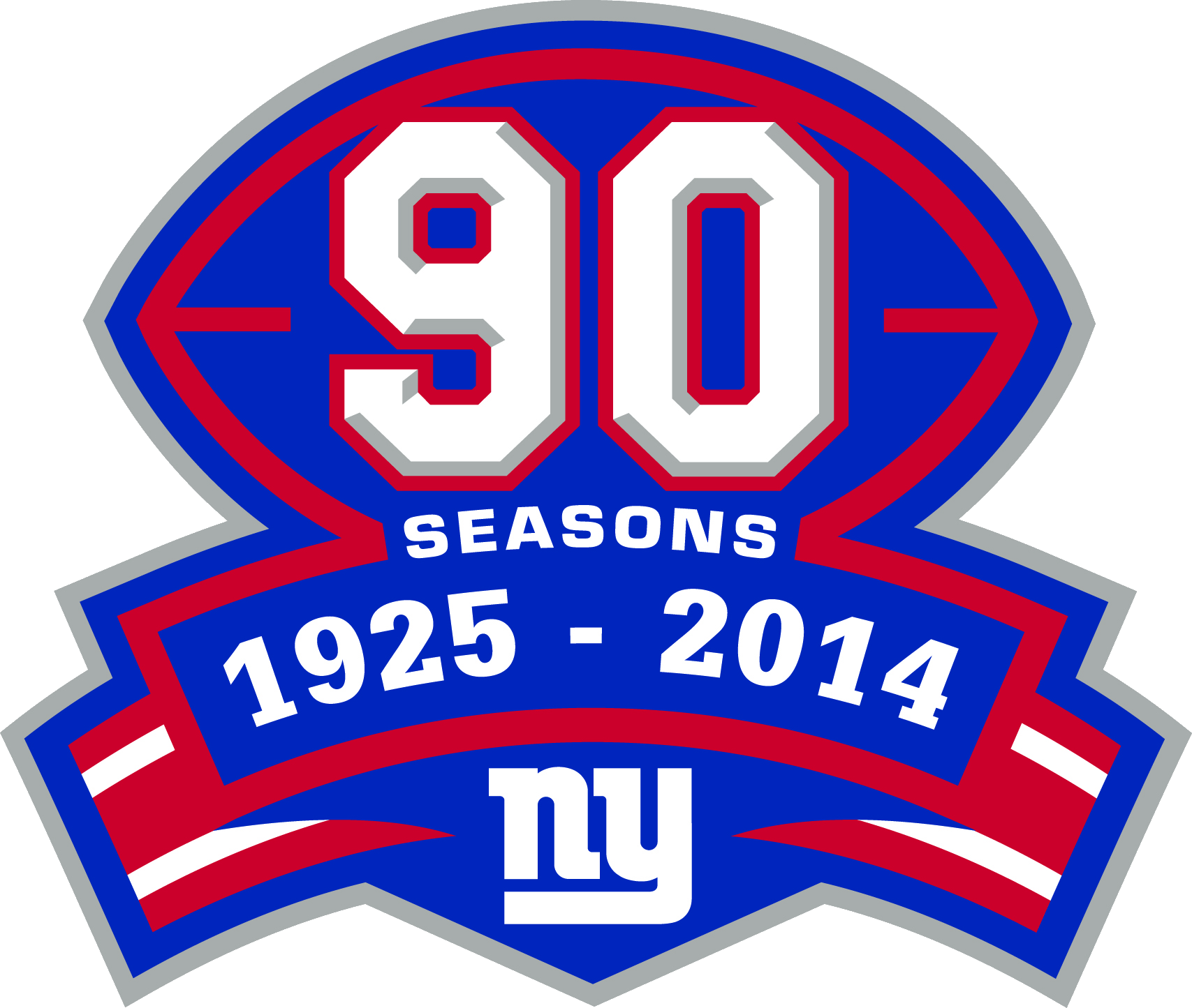 Logo New York Giants 2014 - Logos And Uniforms Of The New York Giants (1707x1445), Png Download