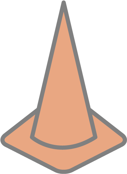 Triangular Cone - Triangle (640x640), Png Download