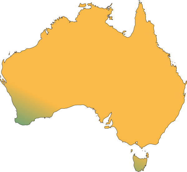 Map Of Australia (600x554), Png Download
