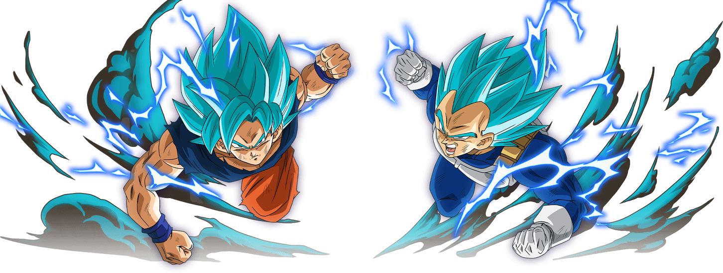 Goku Y Vegeta, Son Goku, Dbz Characters, Dragon Ball - Goku And Vegeta Renders (1452x550), Png Download