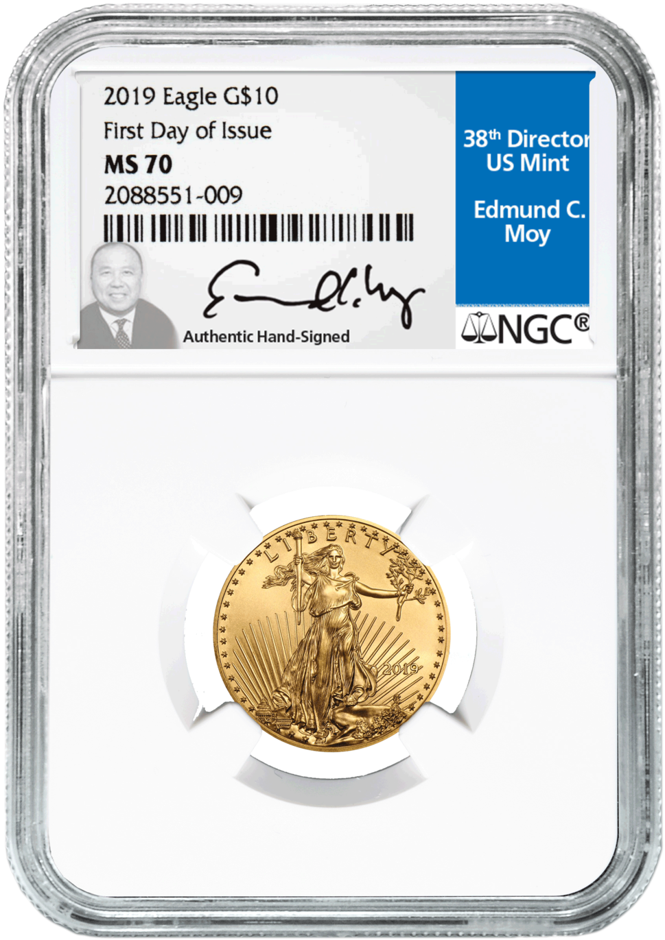 2019 $10 American Eagle Gold - American Gold Eagle (1000x1401), Png Download