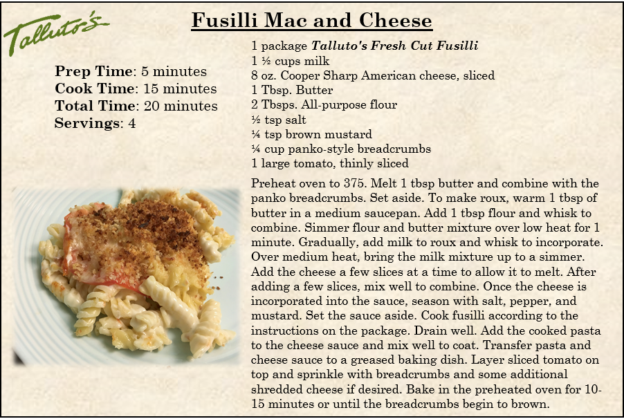 Recipes - Talluto's (902x606), Png Download