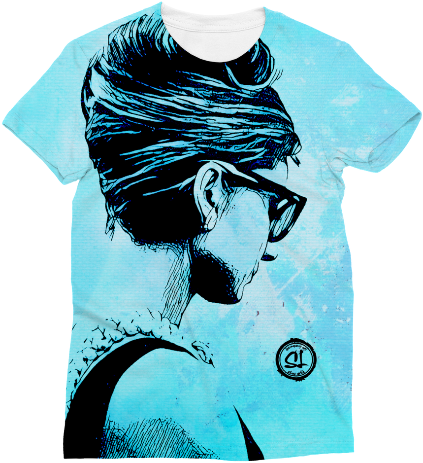 Audrey Hepburn ﻿classic Sublimation Women's T-shirt - Hepburn Breakfast At Tiffany's Hair (1024x1024), Png Download