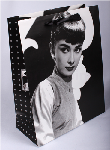 Dísztasak Audrey Hepburn 23 X 18 Cm - Girl (900x500), Png Download