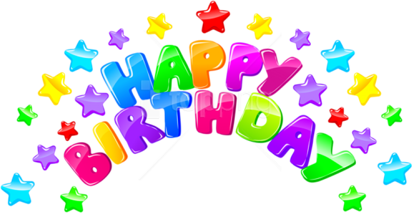 Happy Birthday Banner No Background Download Free Png Download Happy Birthday Decor With Stars Png - Happy  Birthday Banner Png Png Image With No Background - Pngkey.com