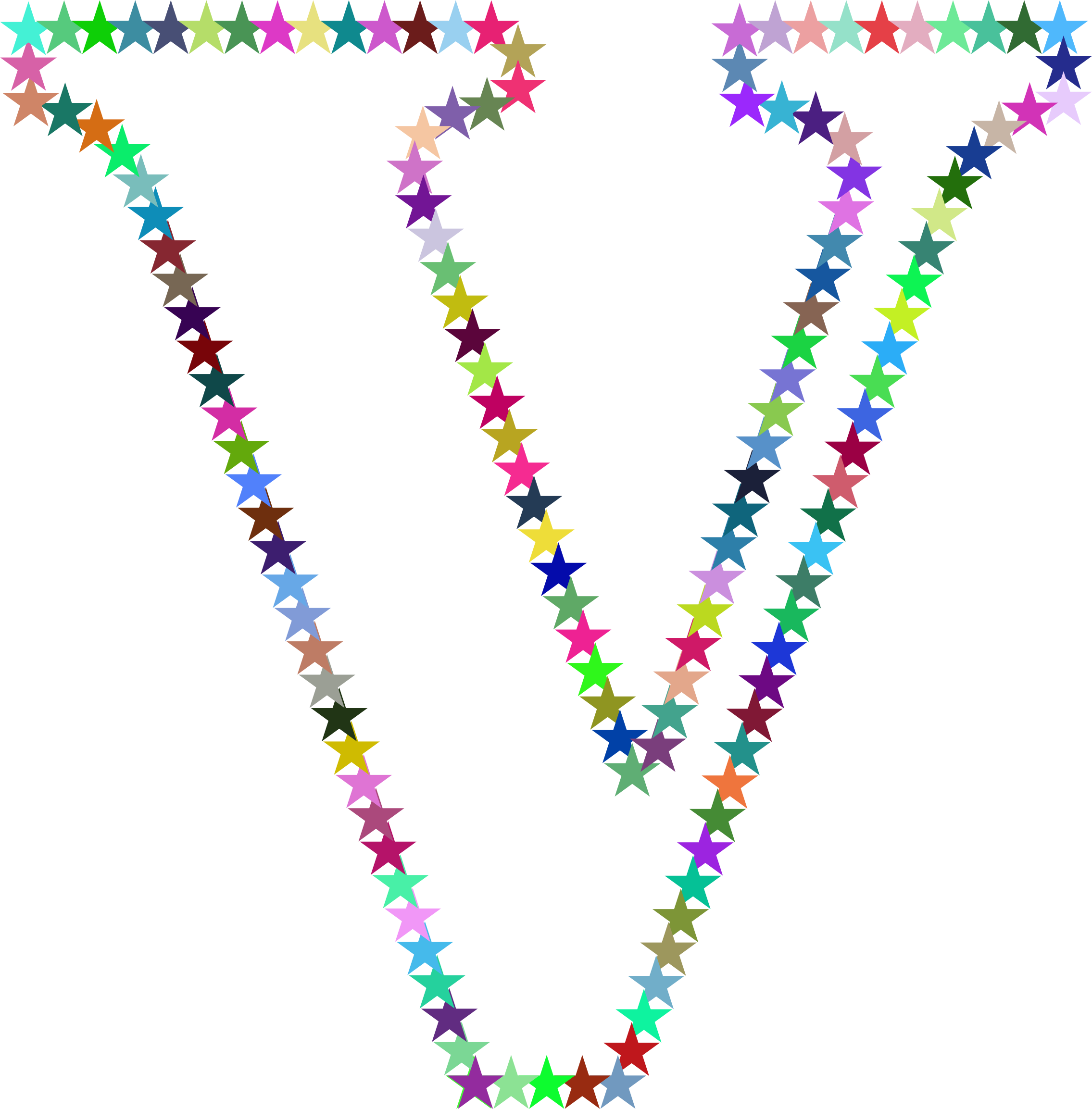 This Free Icons Png Design Of V Stars (2271x2307), Png Download