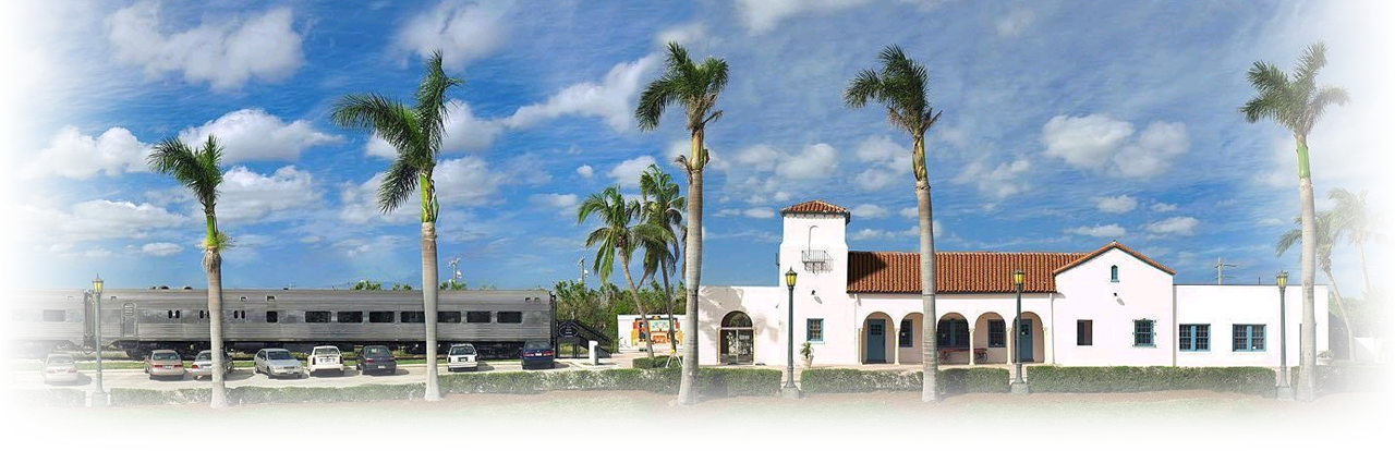 Peter Lorber - Boca Raton Historic Train Station (1280x414), Png Download
