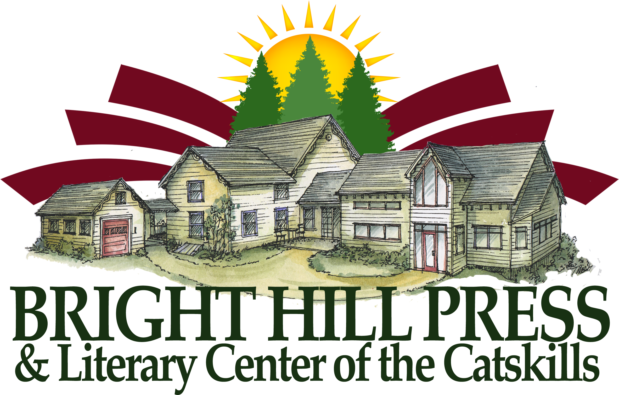 Bright Hill Press - Clip Art (3300x2033), Png Download