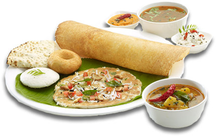 Menu Dish Image - South Indian Thali Png (450x289), Png Download