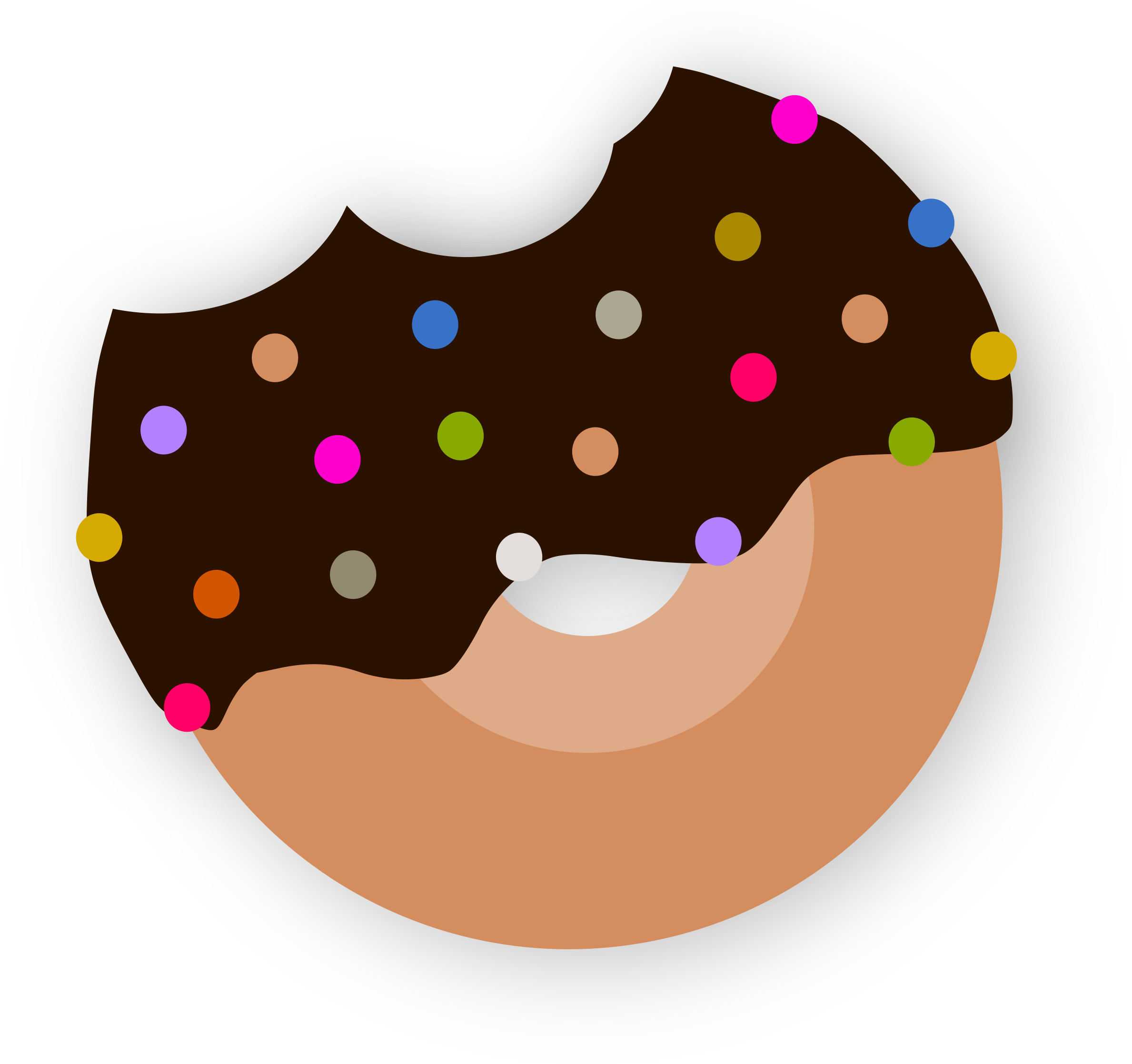 This Free Icons Png Design Of Delicious Donut With (2400x2241), Png Download