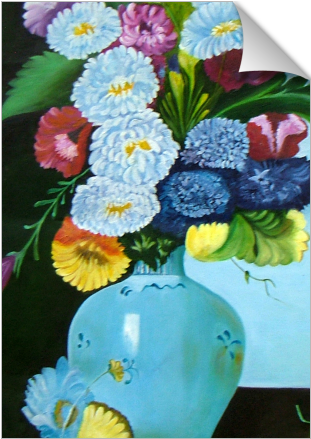 Floral Galaxy - Painting (674x516), Png Download