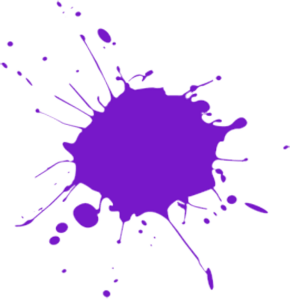 Mauve Clipart Splatter - Black Watercolor Splash Png (388x400), Png Download