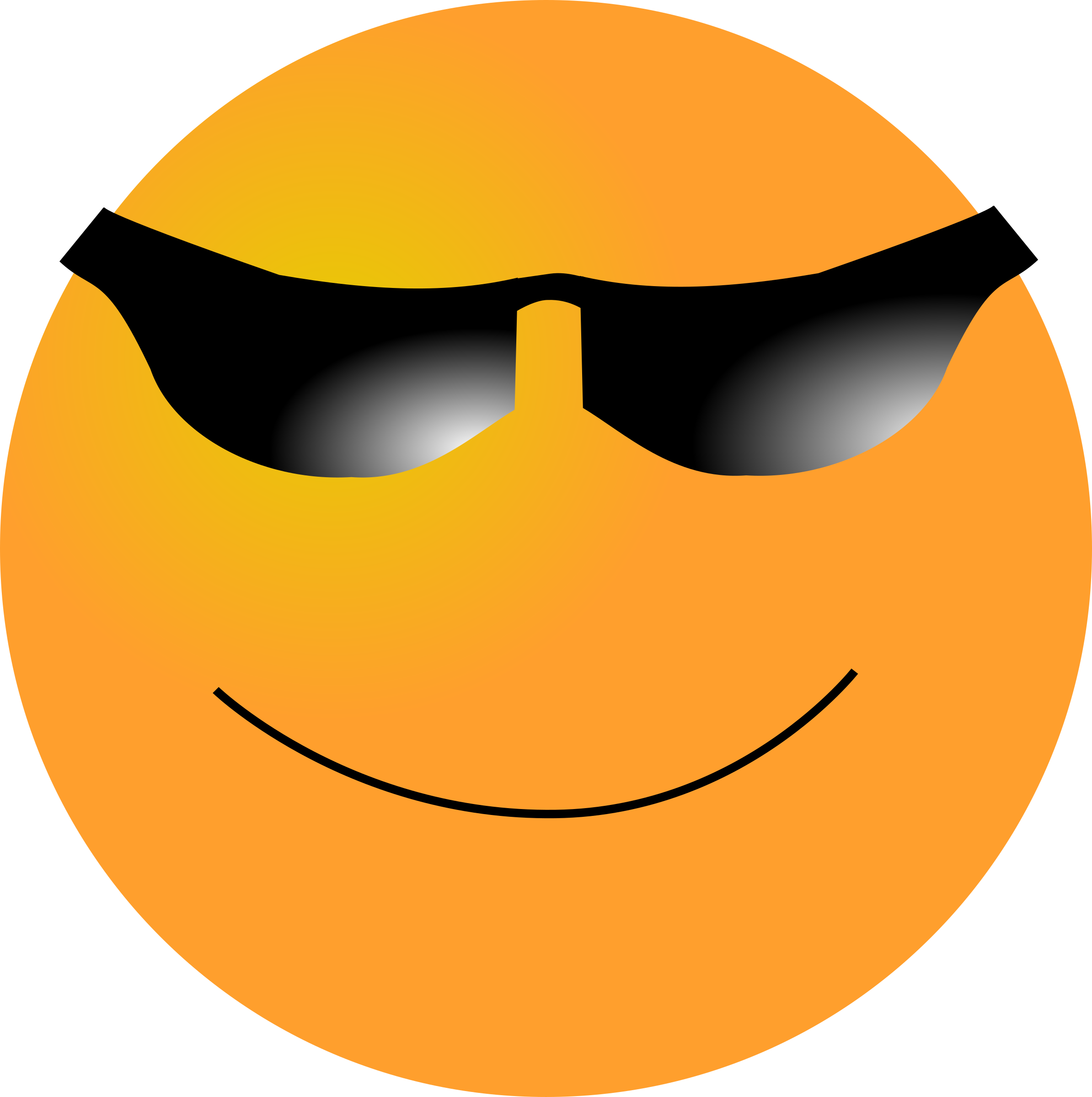 Cool Smiley Face With Shades And Thumbs Up - Transparent Background Happy Face Clip Art (796x800), Png Download