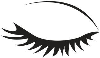 Eyelashes Png Transparent - Eyelash Clipart Black And White (500x500), Png Download