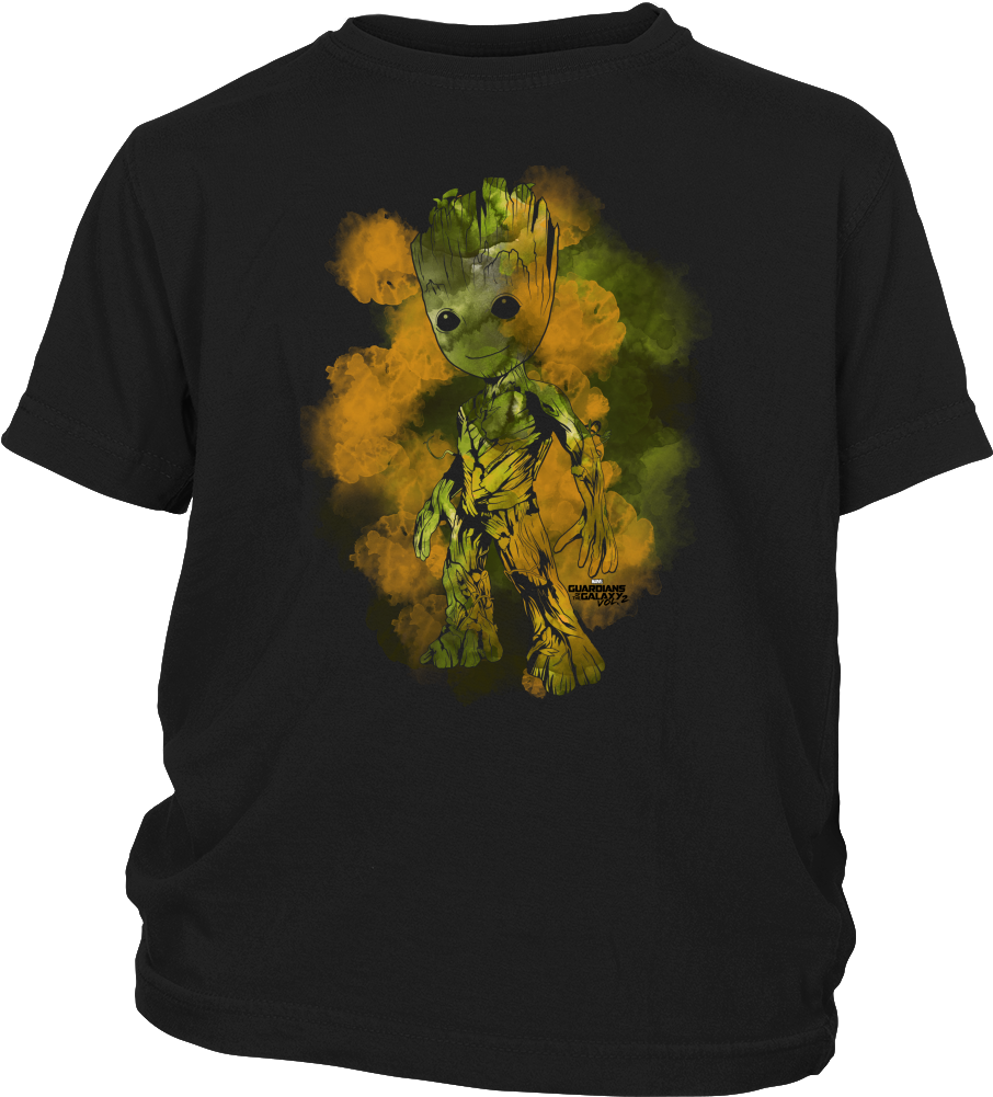 Guardians Of Galaxy Vol 2 Watercolor Groot Tshirt Graphic - Vintage Patriotic Flag Of Colorful Colorado Shirt (1000x1000), Png Download