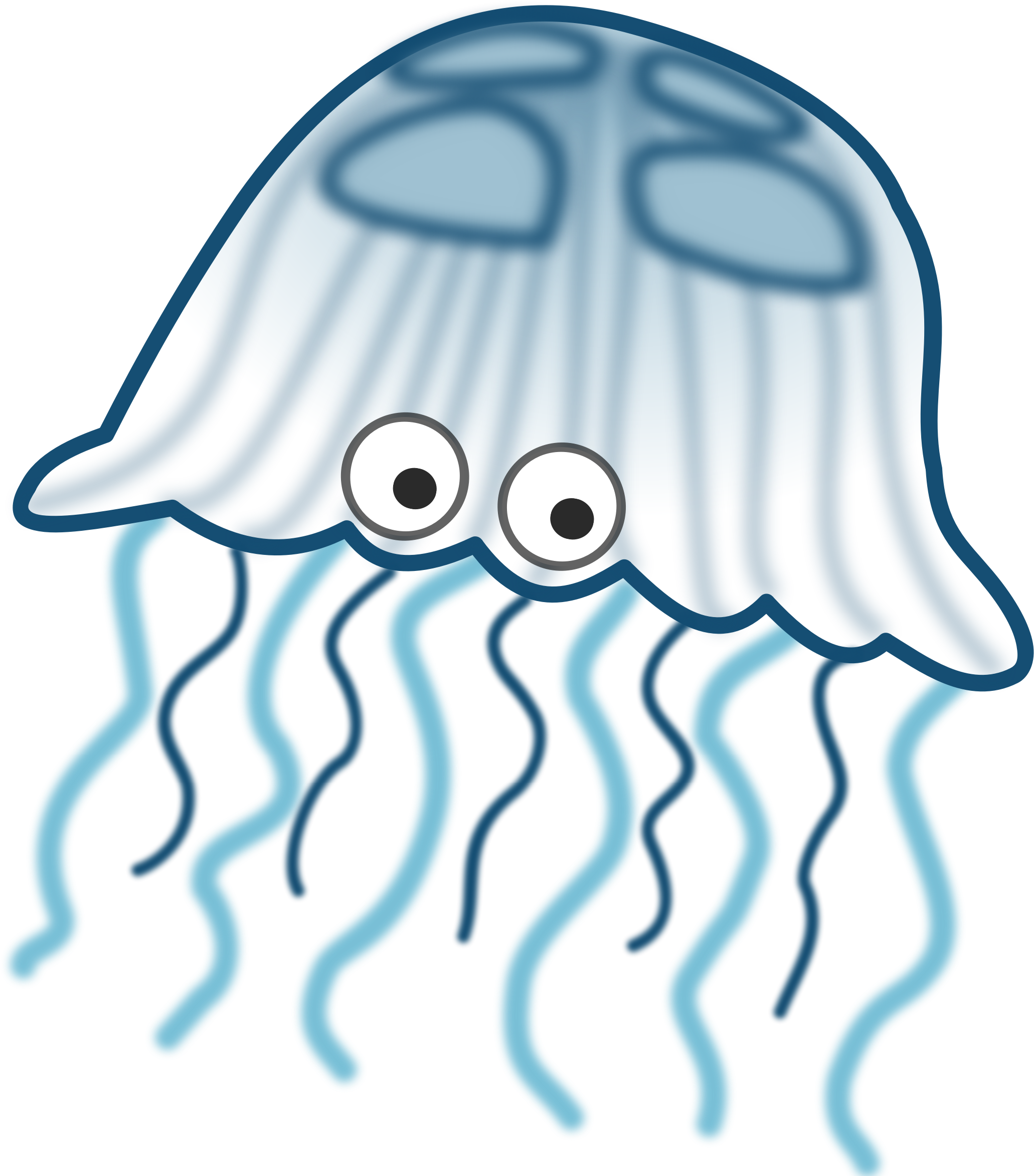 This Free Icons Png Design Of Cartoon Jellyfish (2062x2344), Png Download