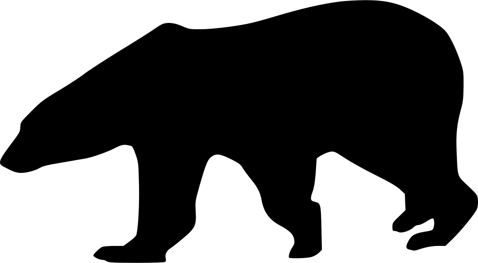 Polar Bear - - Polar Bear Silhouette Png (980x540), Png Download