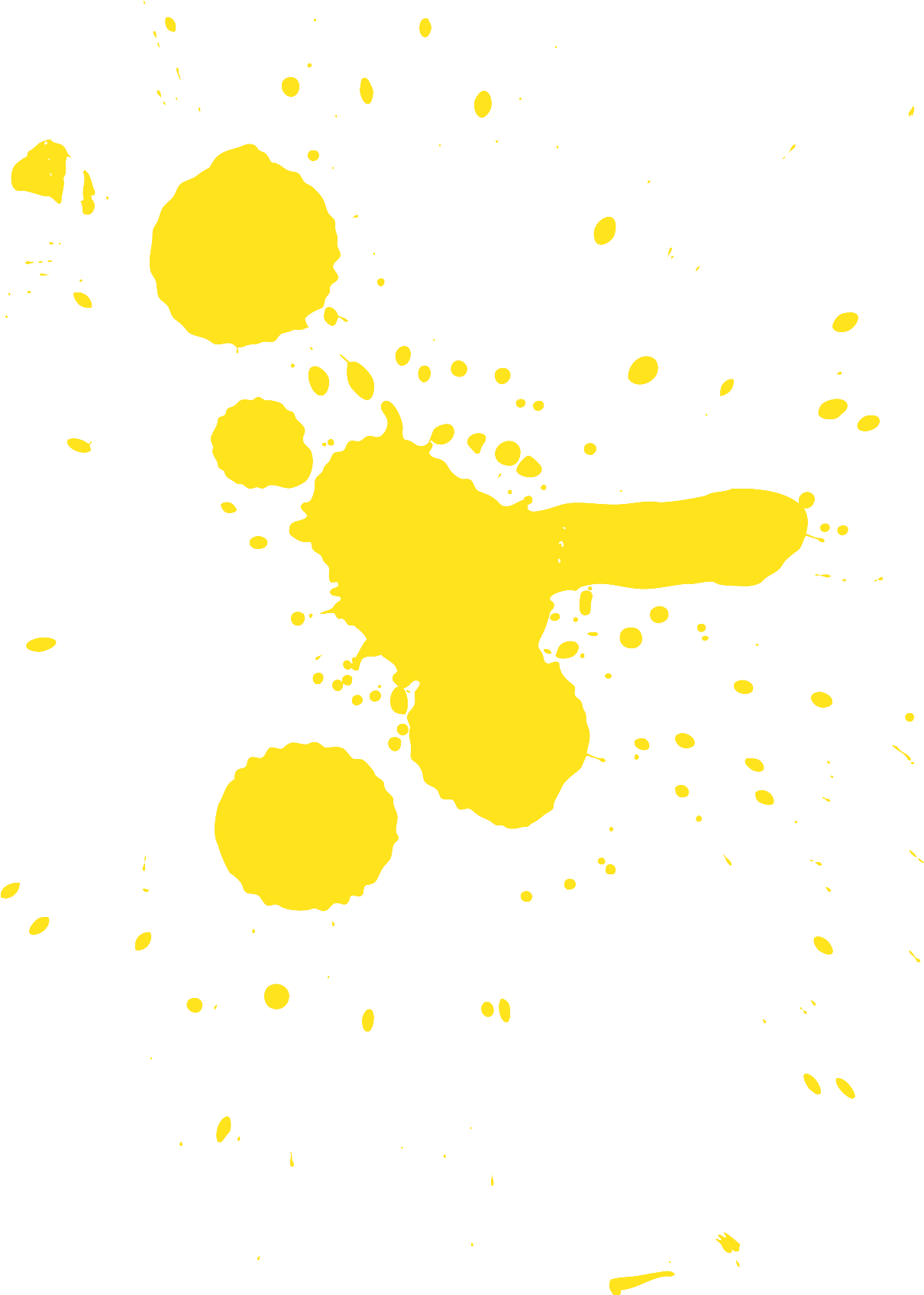 Yellow Paint Splatter Png - Yellow Paint Splat Png (1834x1834), Png Download