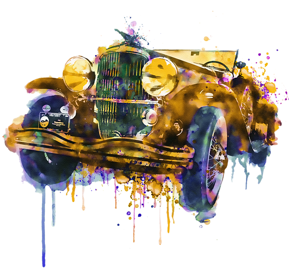 Bleed Area May Not Be Visible - Painting Oldtimers (600x600), Png Download