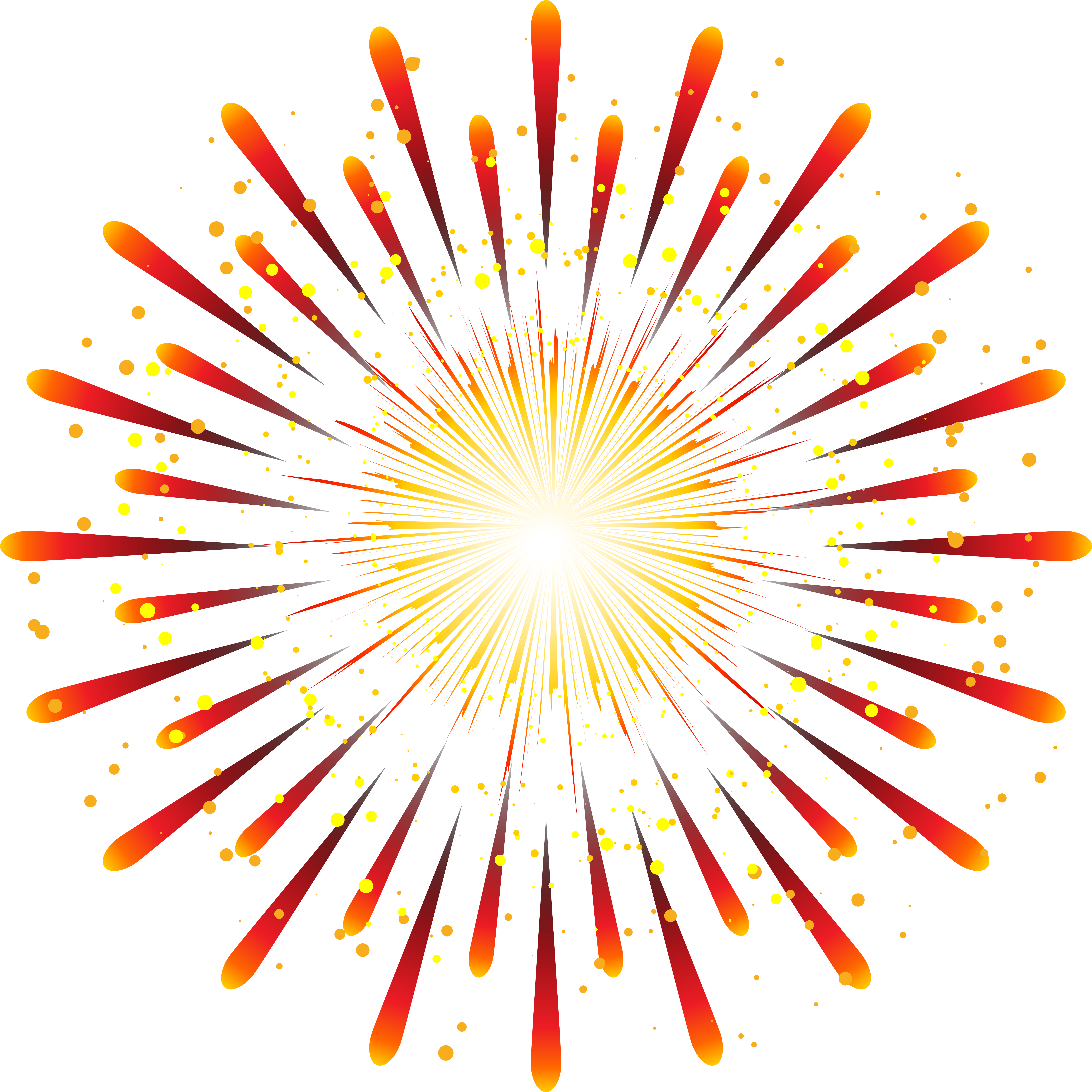 Firework Orange Transparent Png Clip Art Image (8000x8000), Png Download