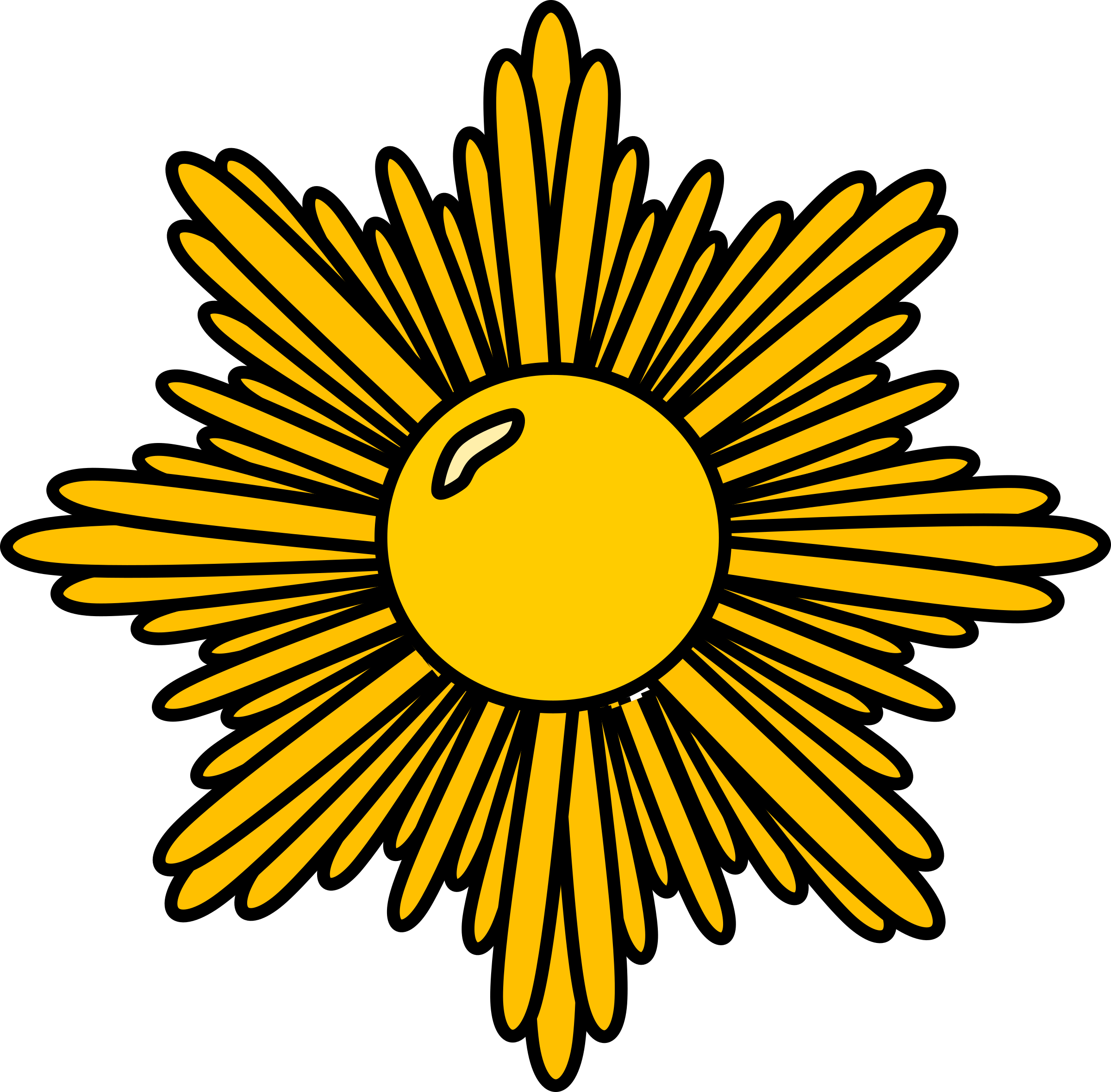 Gold Starburst Png Image - Heating And Cooling Icons (1024x1007), Png Download