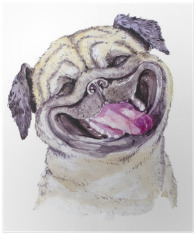 Watercolor Artistic Orange Dog Portrait Isolated On - Dog (400x400), Png Download