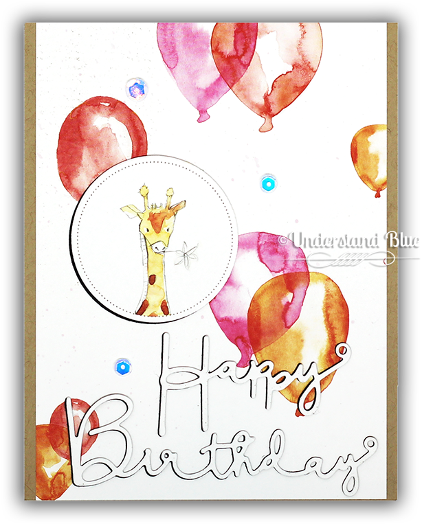 Giraffe Birthday Card Featuring Alexandra Renke Paper - Royalty-free (650x799), Png Download