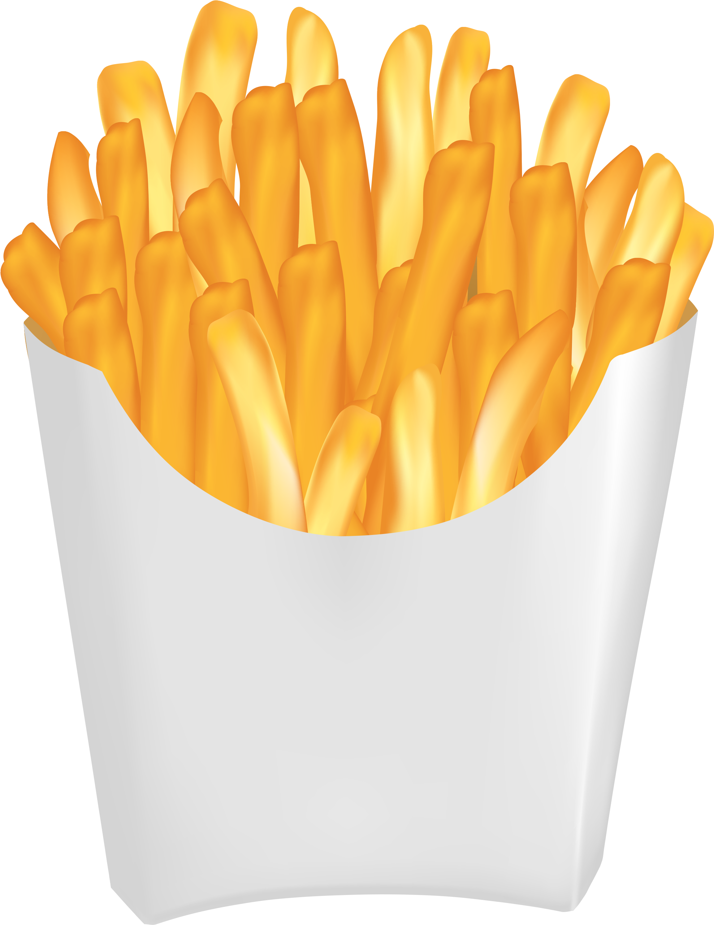 View Full Size - French Fries Png Vector (2467x3172), Png Download