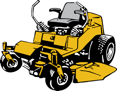 Clip Art Freeuse Commercial Lawn - Zero Turn Mower Logo (400x313), Png Download