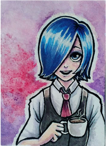 Touka - Cartoon (500x480), Png Download