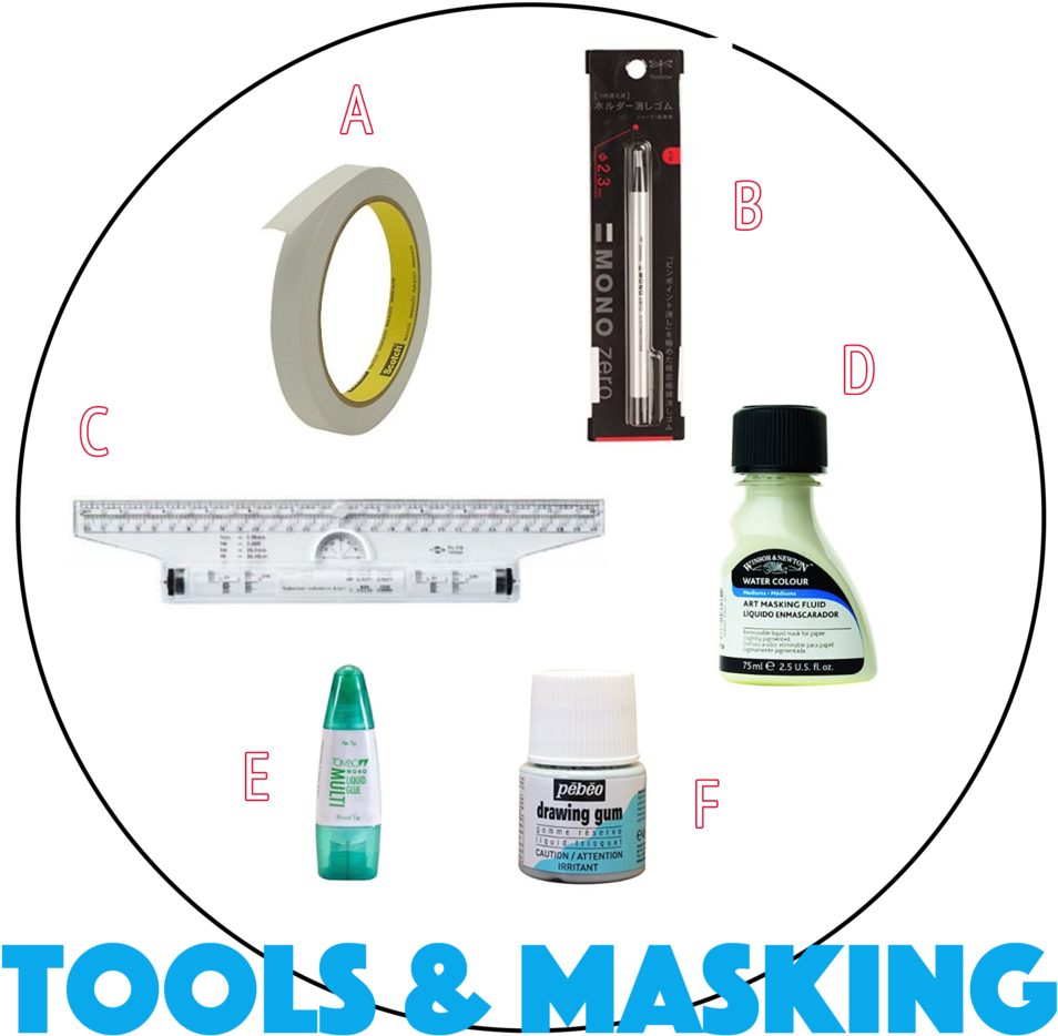 7-toolsandmasksite - Lquido De Enmascarar De Winsor & Newton (1000x1000), Png Download