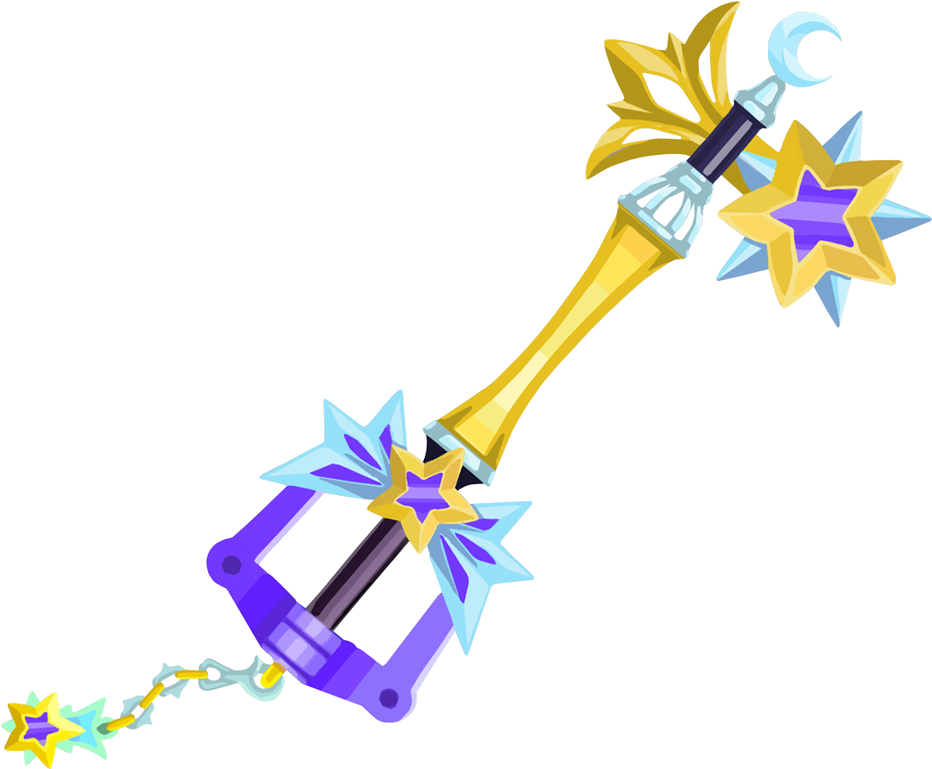 Starlight Keyblade From Kingdom Hearts Unchained - Kingdom Hearts Star Keyblade (1163x1000), Png Download