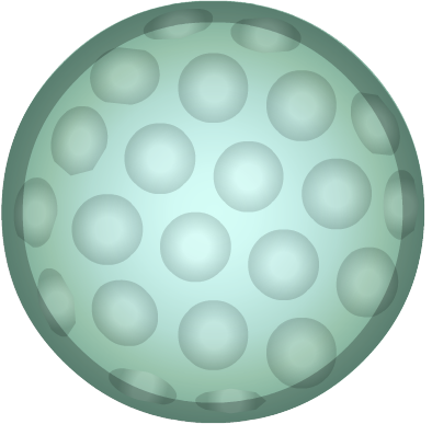 Golf Ball - Portable Network Graphics (394x387), Png Download