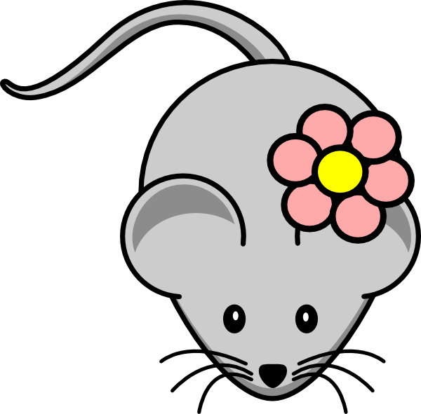 How To Set Use Rat With Flower Clipart (600x591), Png Download
