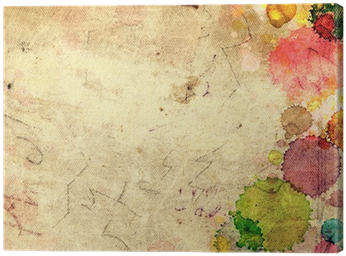 Texture Old Paper With Stains Of Paint Canvas Print - Placemat (400x400), Png Download
